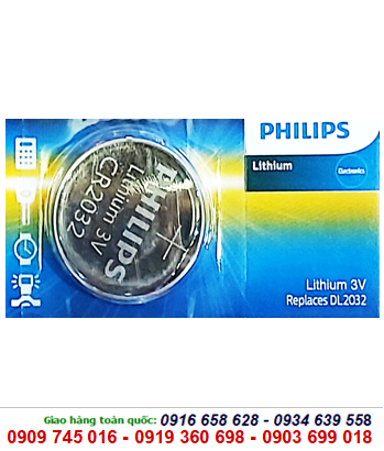 Philips CR2032, Pin lithium 3V Philips CR2032/ DL2032 chính hãng
